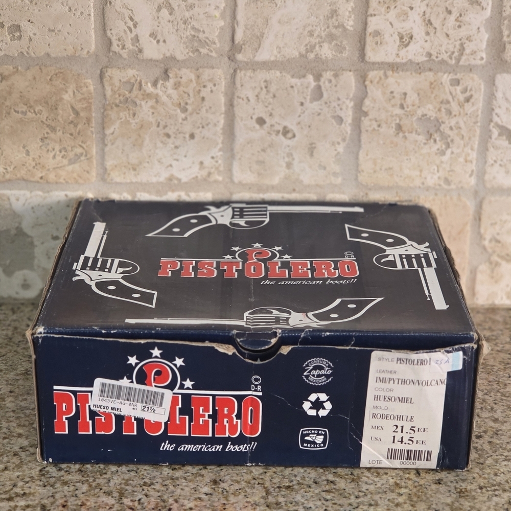 Pistolero Kids Phyton Cowboy Boots - Picture 10 of 10